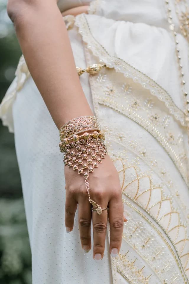 Bridal Details in Classic Pintharu wedding couture