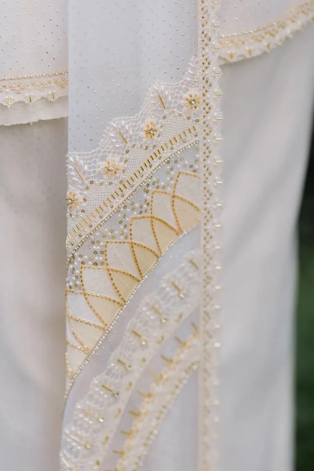 Bridal Details in Classic Pintharu wedding couture