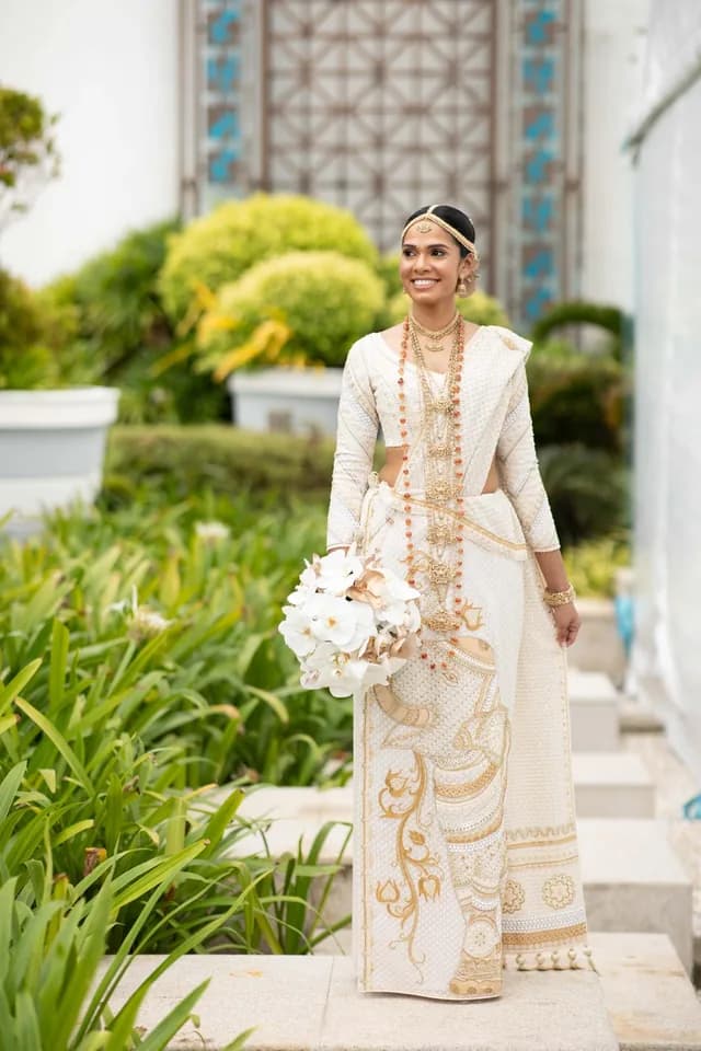 Bridal Portraits in Classic Pintharu wedding couture