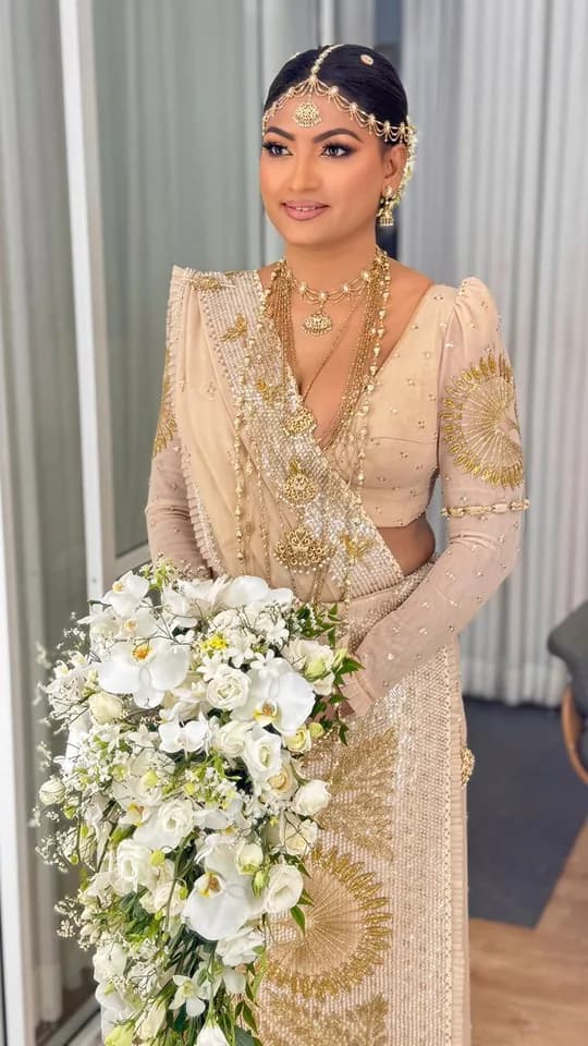 Bridal Portraits in Classic Pintharu wedding couture