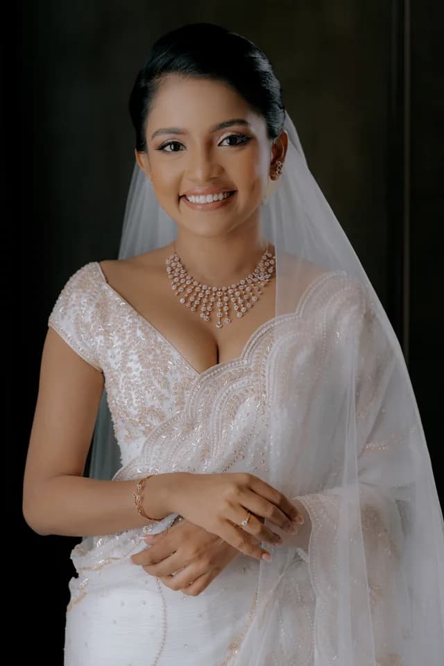 Contemporary in Classic Pintharu wedding couture