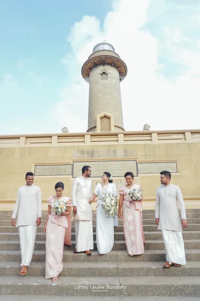 Wedding party in national groomwear