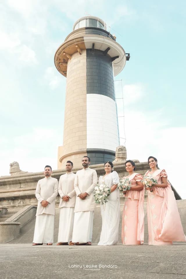 Wedding party in national groomwear